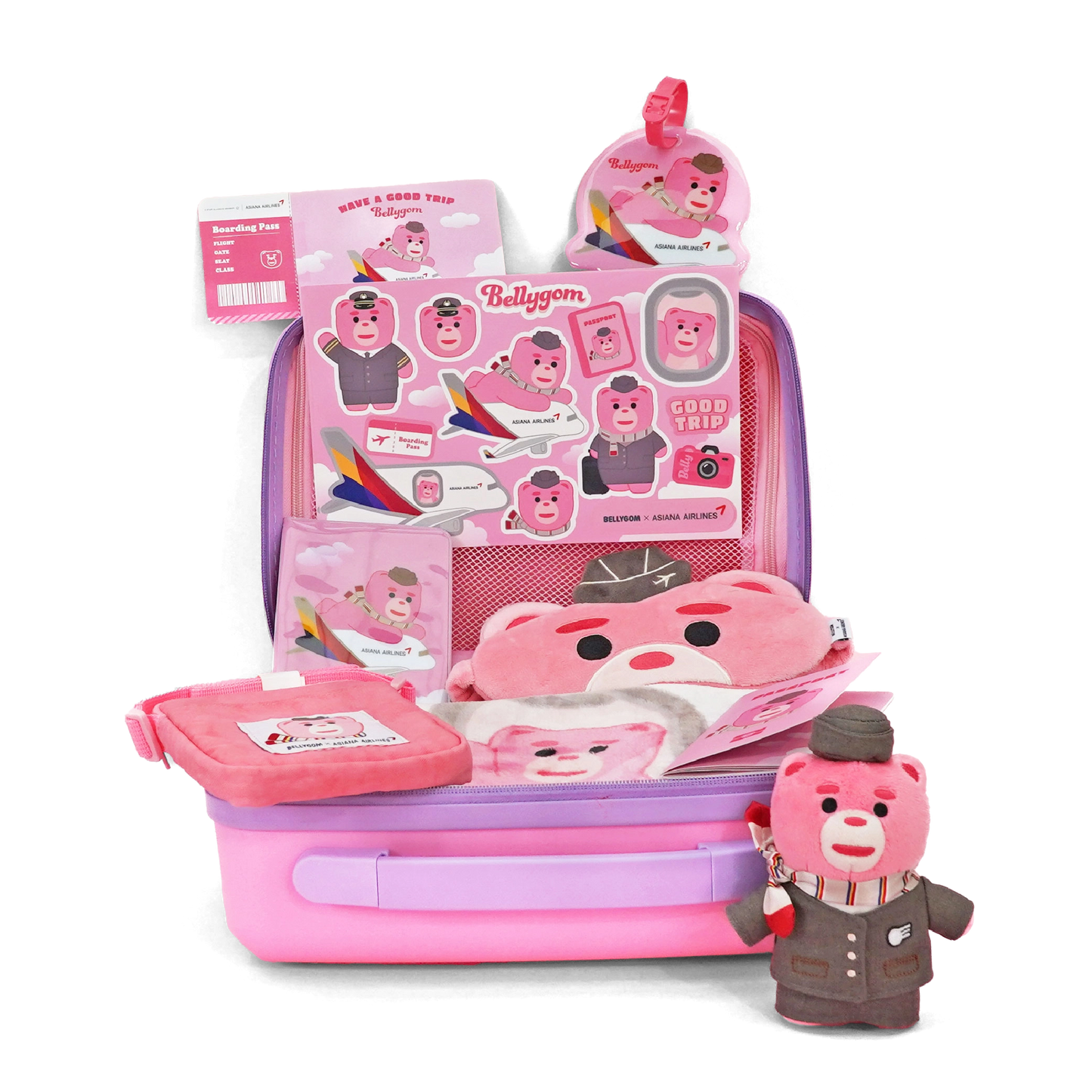 Bellygom X Asiana Airlines Travel Bag Set
