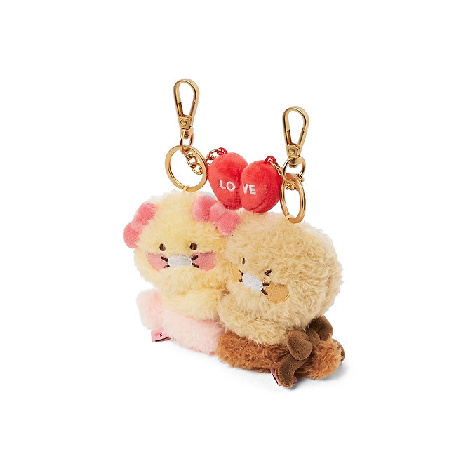 Kakao Friends Love Magnet Plush Keyring Set