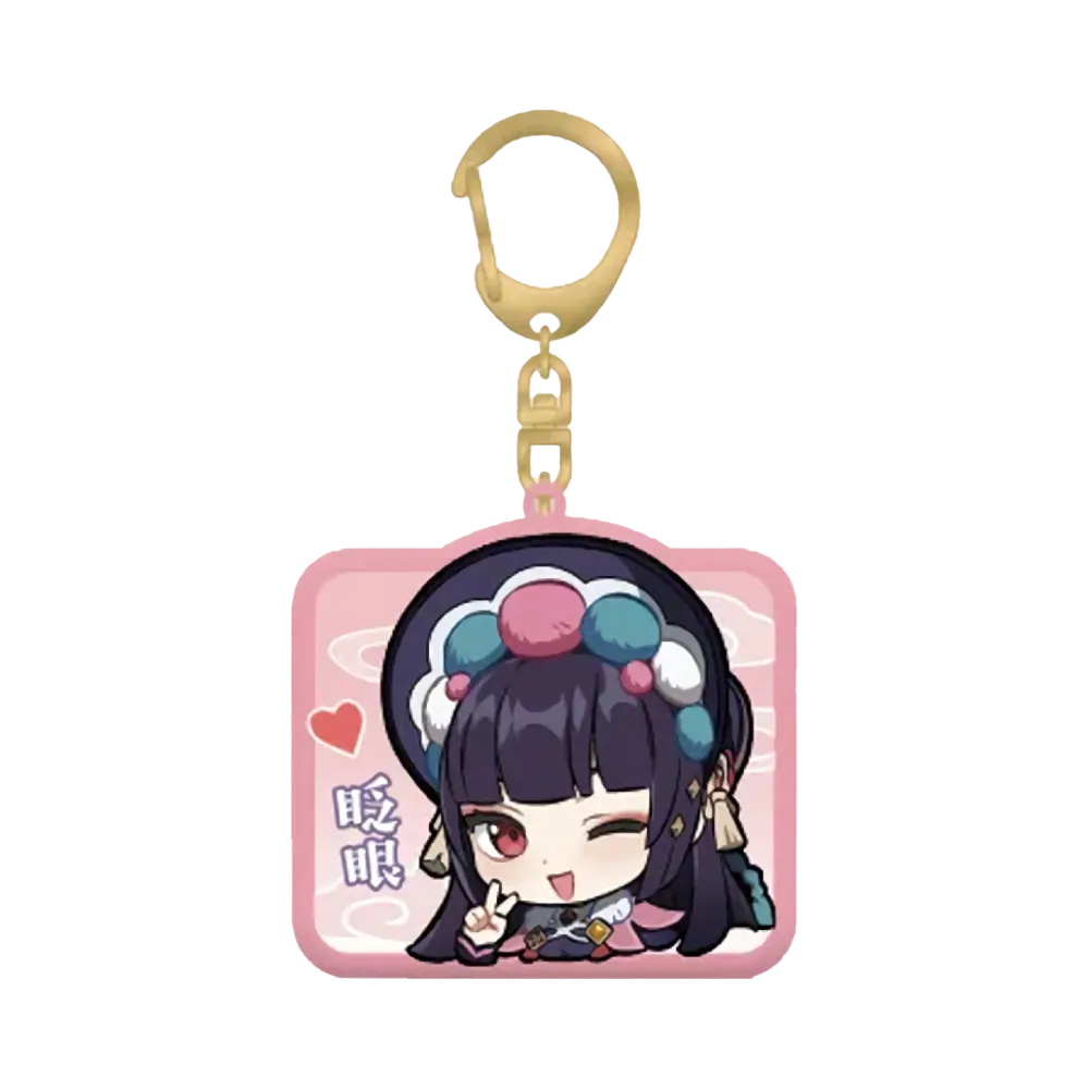 Genshin Impact Acrylic Keyring (SD Emoji: Yun Jin)