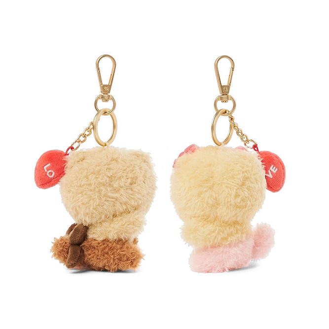 Kakao Friends Love Magnet Plush Keyring Set