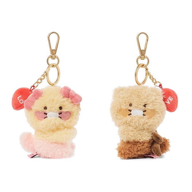 Kakao Friends Love Magnet Plush Keyring Set