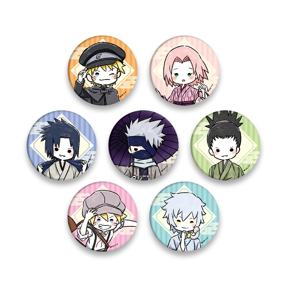 Naruto Trading Can Badge (Hikara Retro Ver)