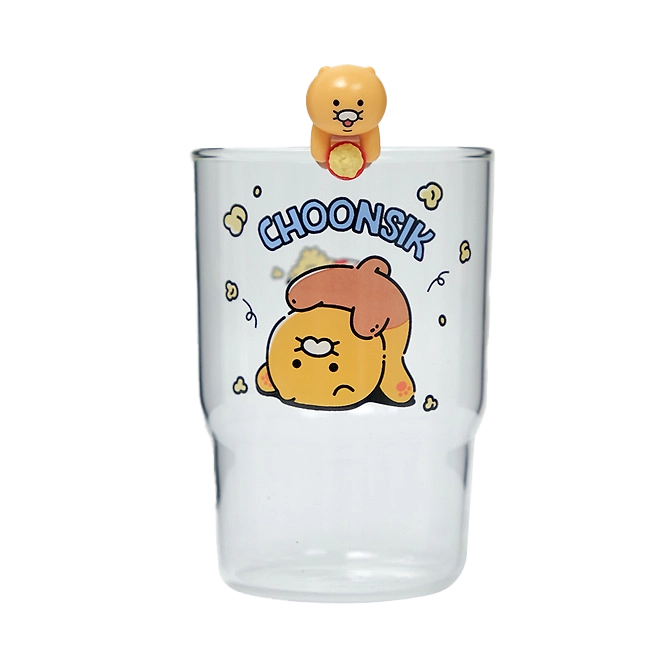 Kakao Friends Choonsik Cartoon Figure Glass Cup