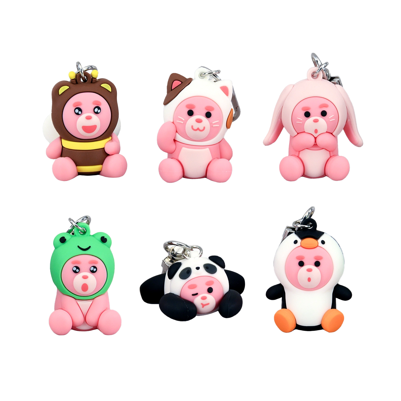 Bellygom Animal Keyring