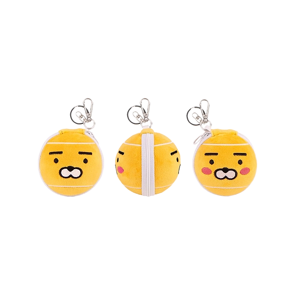 Kakao Friends Face Tennis Ball Pouch Keyring