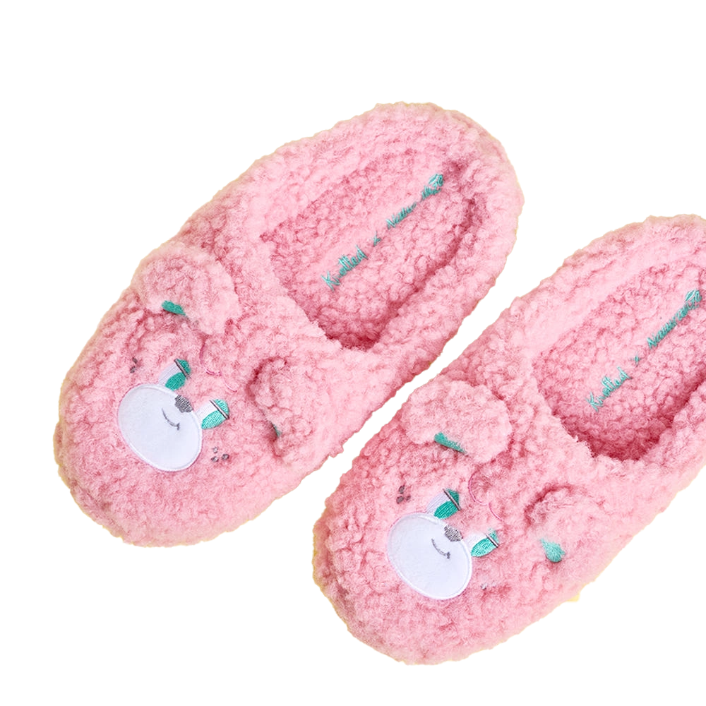 Knotted Sugar Bear Room Slippers