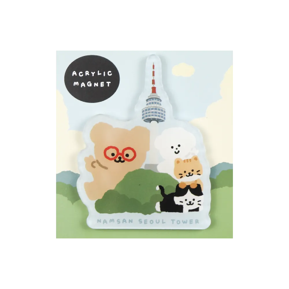 Teteum Friends Acrylic Magnet