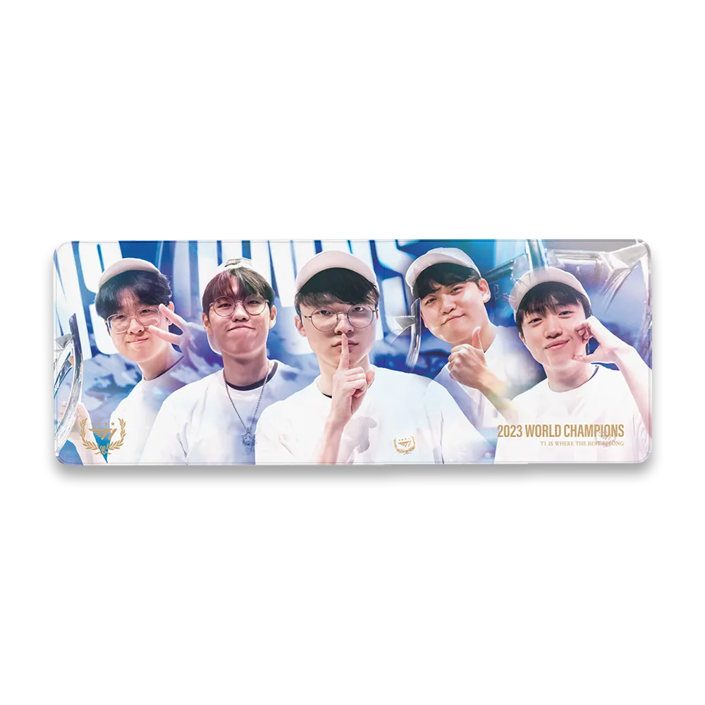 T1 2023 World Champions T1 Desk Mat Ver 2