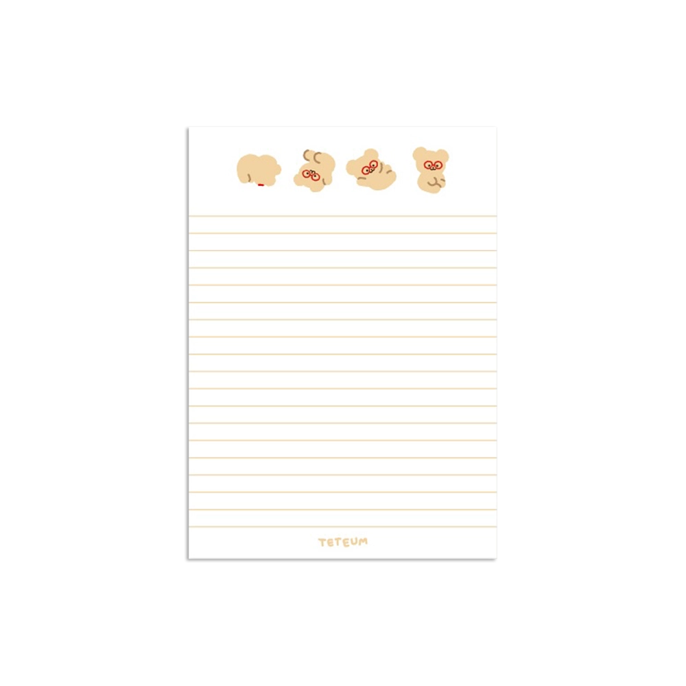 Teteum Friends Big Memo Pad (ver 2)