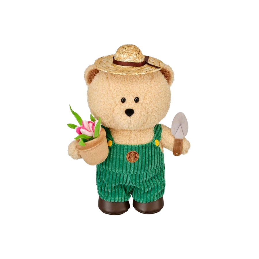 Starbucks Korea Flower Market Gardener Bearista Plush Doll