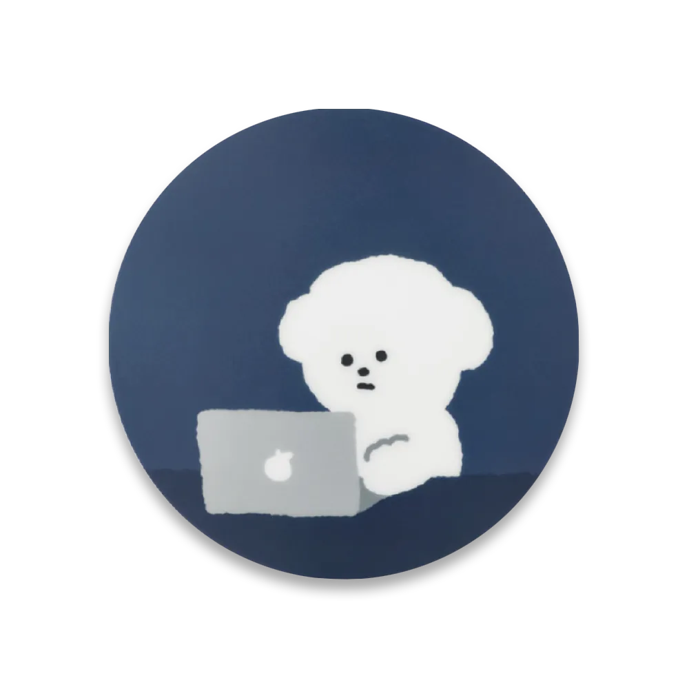 Teteum Bongbong Navy Mouse Pad