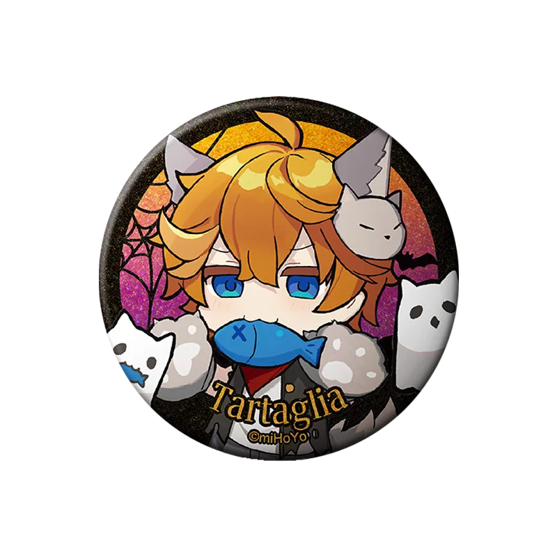 Genshin Impact Halloween Can Badge (Tartaglia)