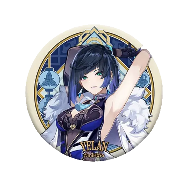 Genshin Impact Can Badge (Yelan)