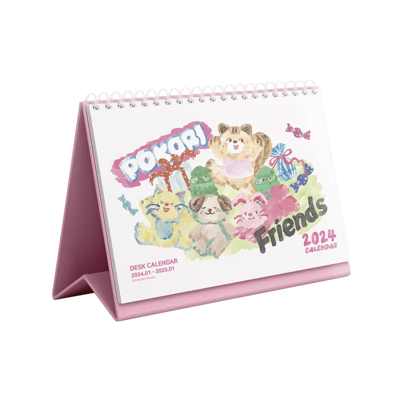 Pokori Friends 2024 Desk Calendar