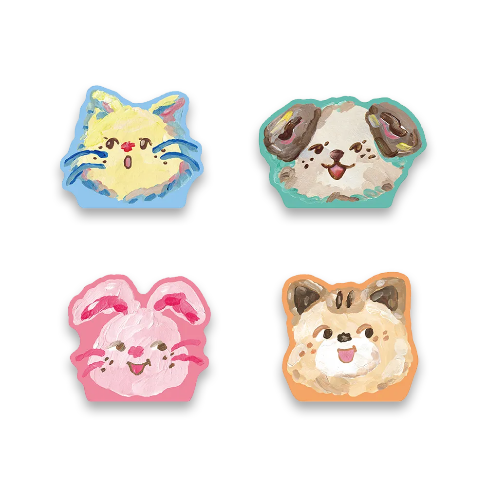 Pokori Friends Face Memo Pad
