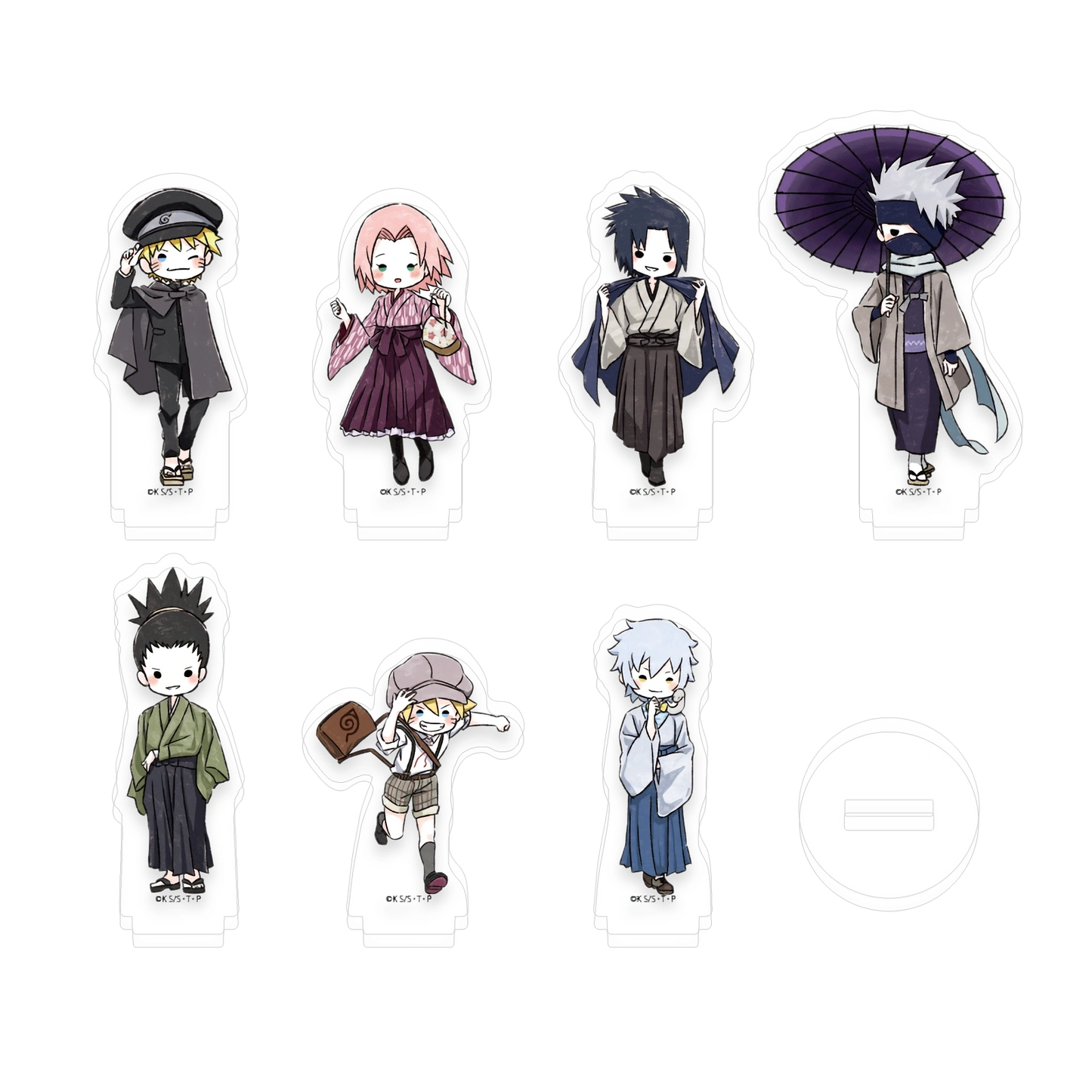 Naruto Random Art Acrylic Petite Stand (Hikara Retro Ver)