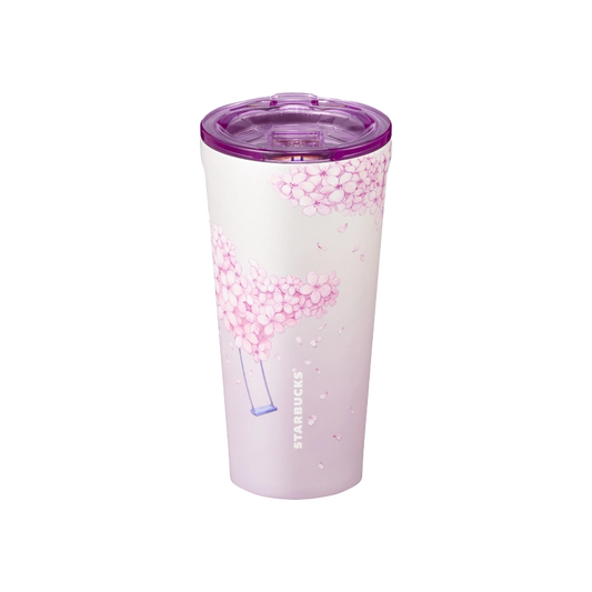 Starbucks Korea [2024 Cherry Blossom] SS Blossom Secret Garden Corkcicle Tumbler 450ml