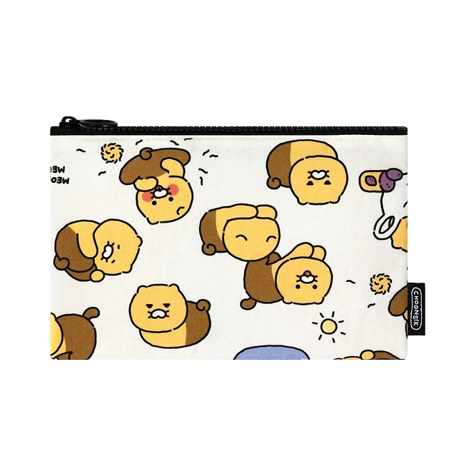 Kakao Friends [Ordinary Choonsik] Pattern Flat Pouch M