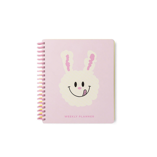 Knotted Cream Bunny Weekly Planner