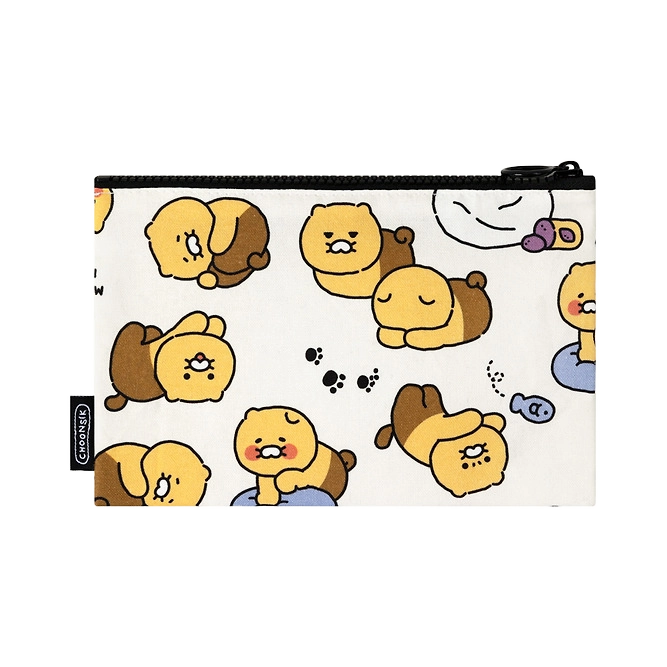 Kakao Friends [Ordinary Choonsik] Pattern Flat Pouch M