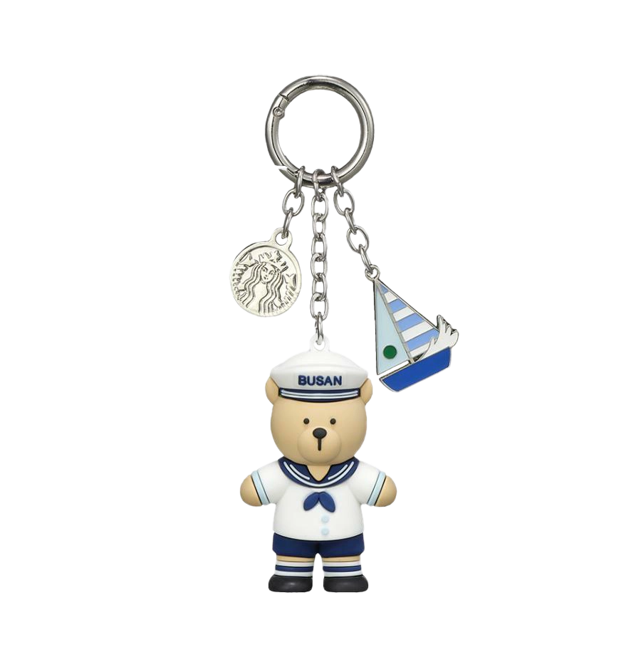 Starbucks Korea Annyeong Busan Bearista Keyring