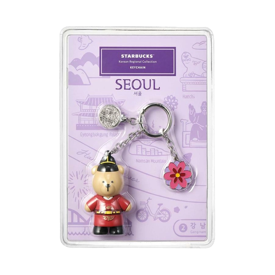 Starbucks Korea Annyeong Seoul Bearista Keyring