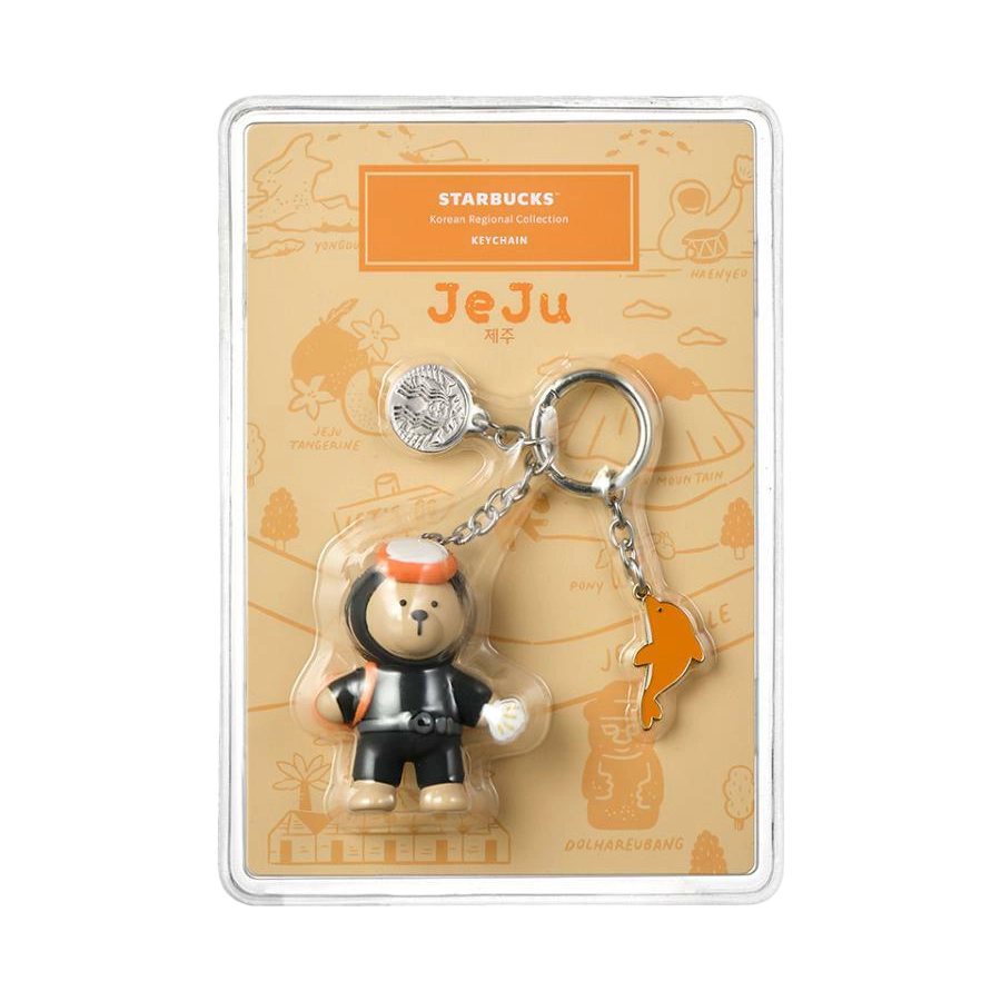 Starbucks Korea Annyeong Jeju Bearista Keyring