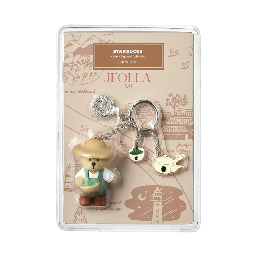 Starbucks Korea Annyeong Jeolla Bearista Keyring