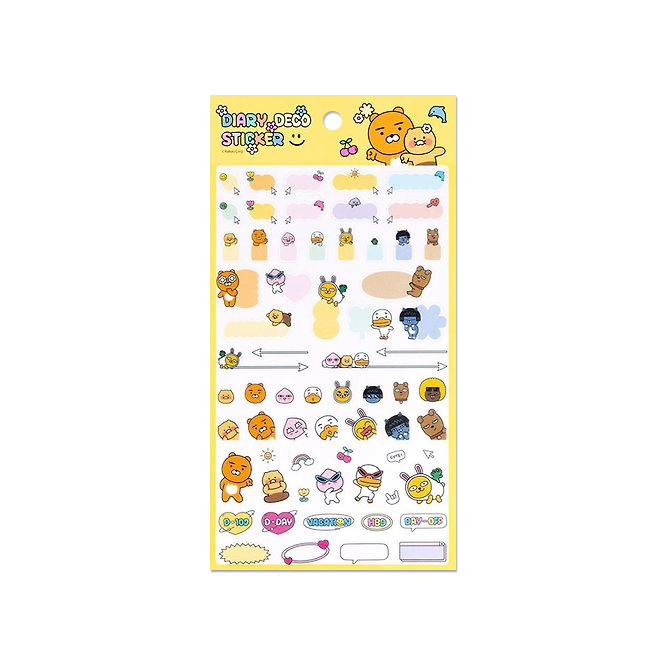 Kakao Friends [Say Cheese] Diary Deco Sticker