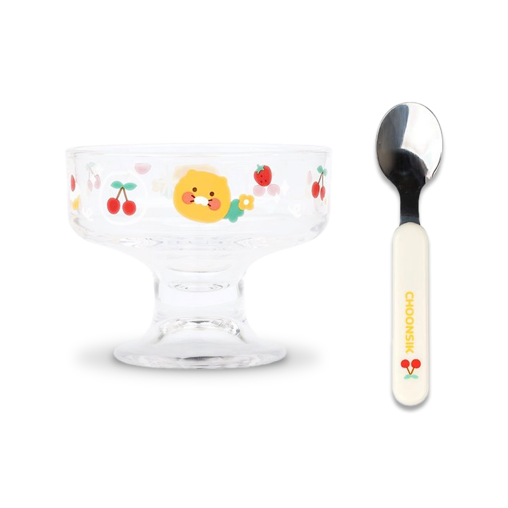 Kakao Friends Choonsik Ice Cream Bowl & Spoon Set