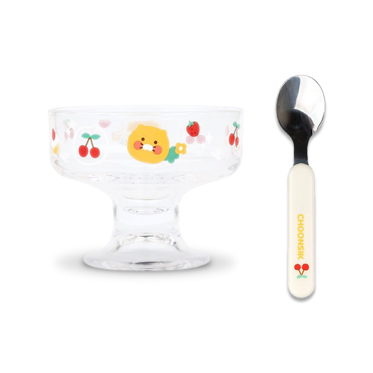 Kakao Friends Choonsik Ice Cream Bowl & Spoon Set