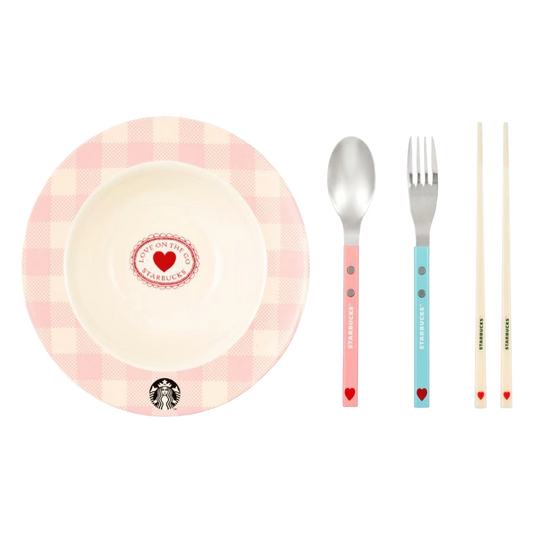 Starbucks Korea Dear Love Bowl & Cutlery Set