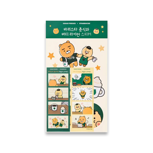 Kakao Friends X Starbucks Korea MyBuddy Sticker Set (4P)