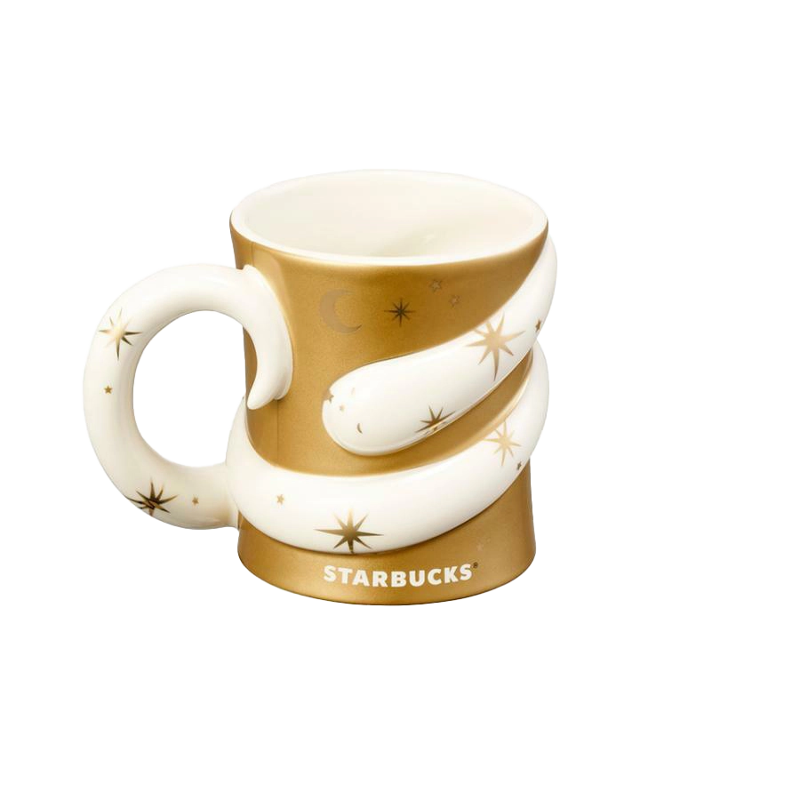 Starbucks Korea Dreaming Snake Gold Mug 355ml