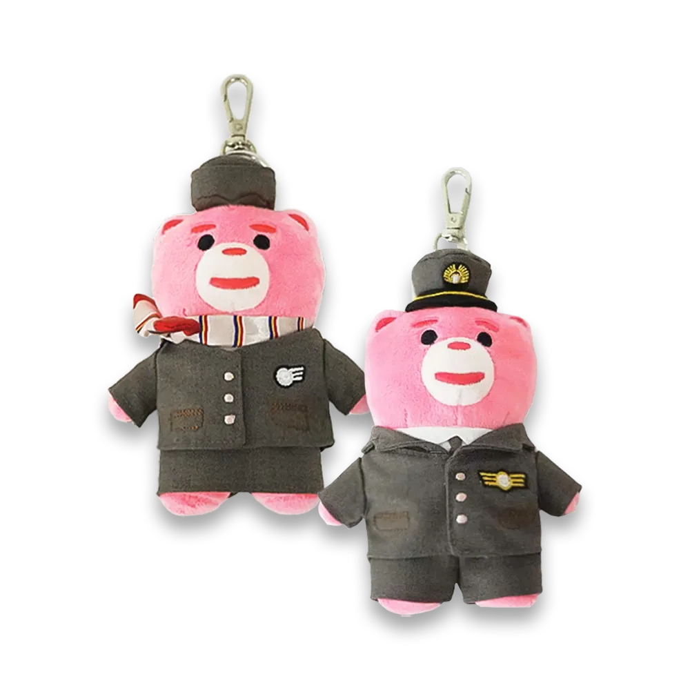 Bellygom Captain & Cabin Crew Plush Doll Keyring