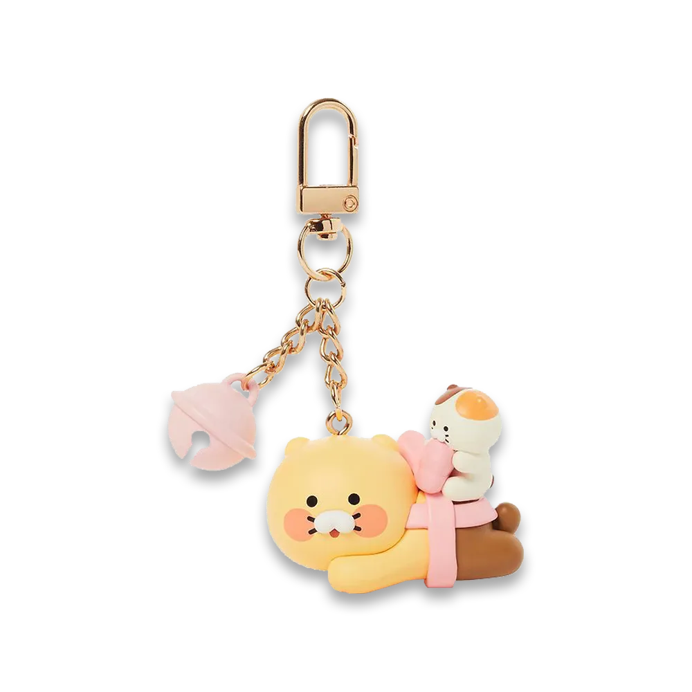 Kakao Friends [Choonsik is the Best Cat] Ribbon Figure Keyring