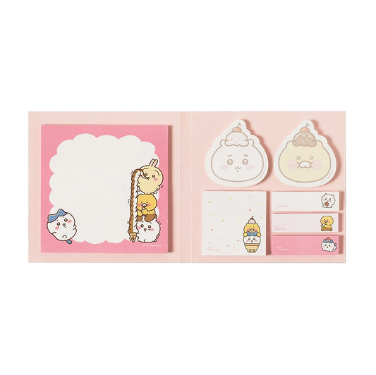 Chiikawa X Kakao Friends Book-Type Sticky Memo Pad