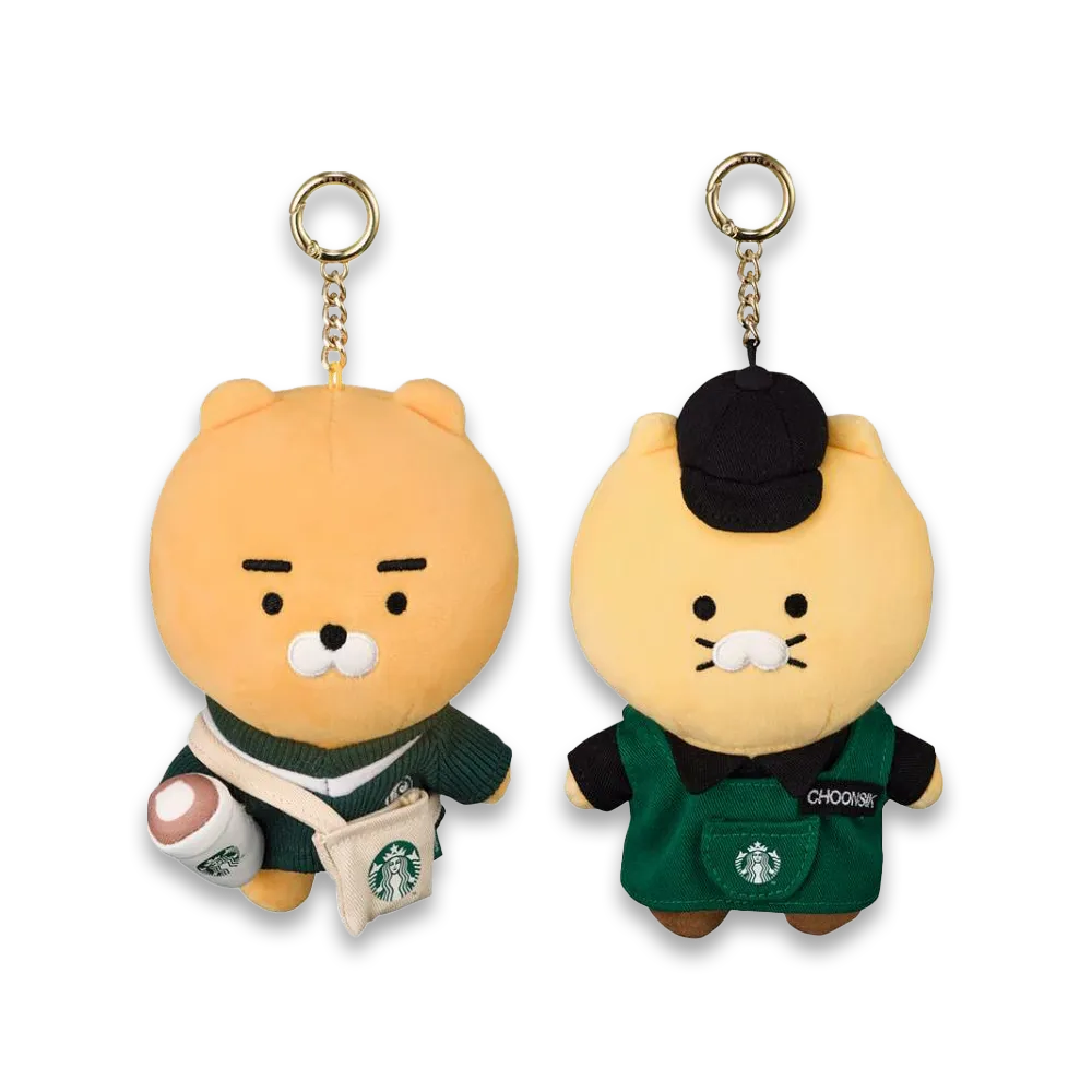 Kakao Friends X Starbucks Korea MyBuddy Plush Keyring