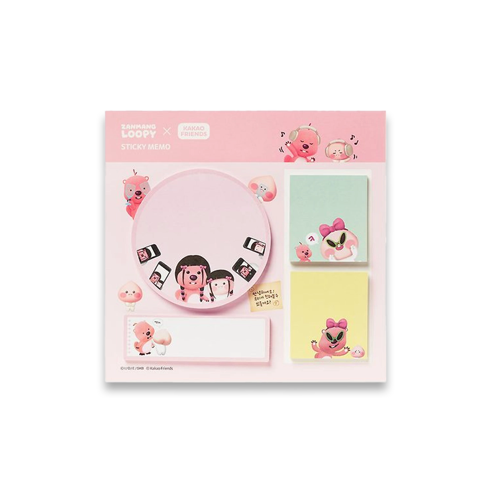 Kakao Friends X Zanmang Loopy Sticky Memo Pad