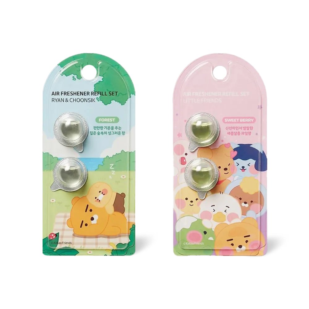 Kakao Friends Car Air Freshener (Refill Set)