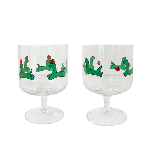 Joguman Studio Goblet Glass Cup Set