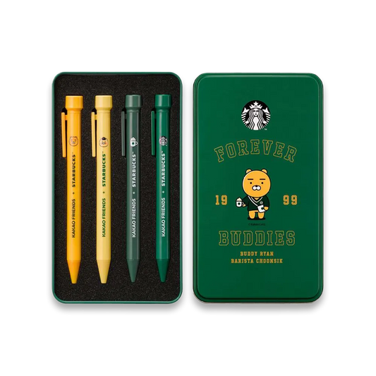 Kakao Friends X Starbucks Korea MyBuddy Stamp Pen Set (4P)