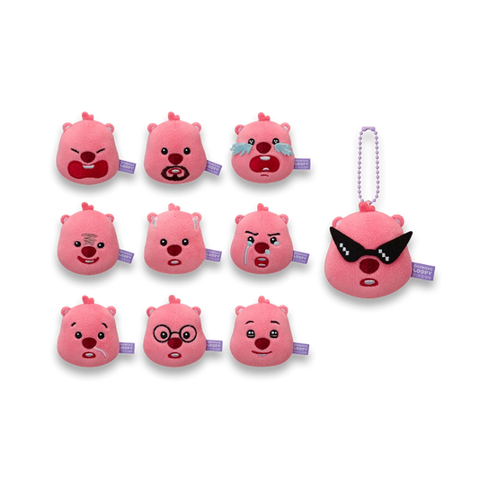 Zanmang Loopy Random Face Plush Keyring