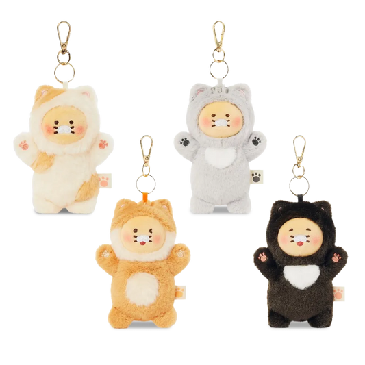 Kakao Friends [Choonsik is the Best Cat] Plush Doll Keyring