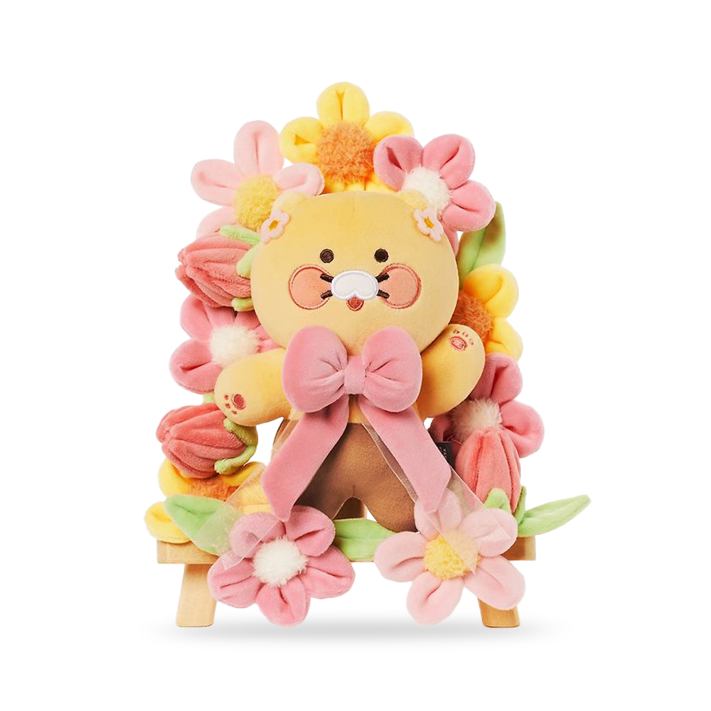 Kakao Friends Choonsik Flower Wreath Plush Doll