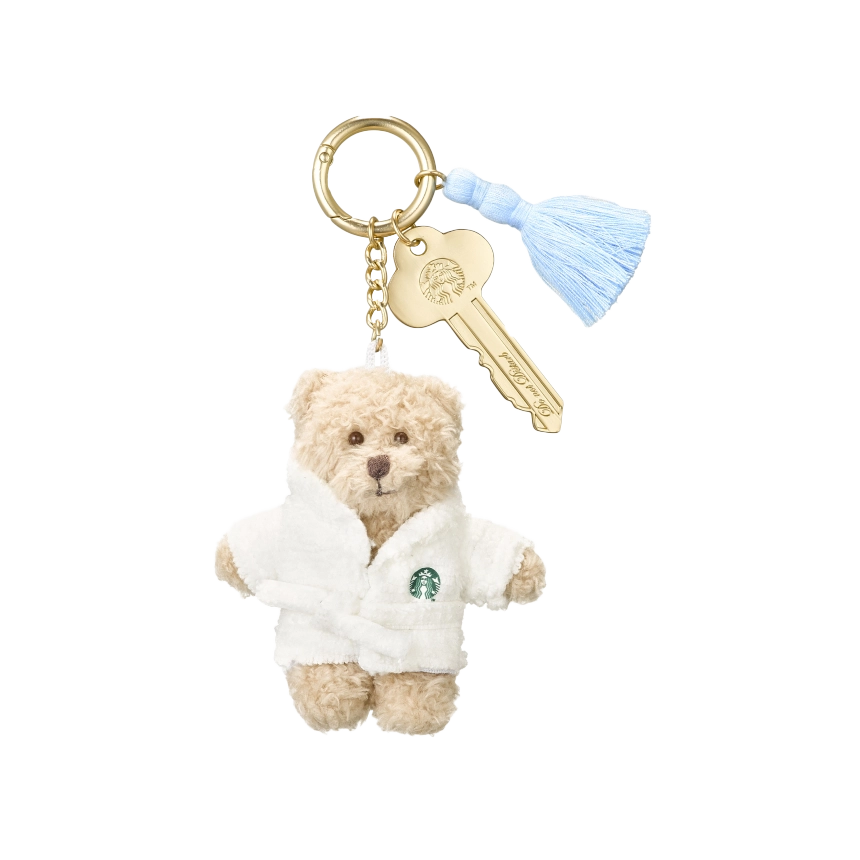 Starbucks Korea [Hotel Starbucks] Robe Bearista Plush Keyring