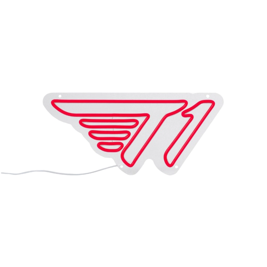 T1 Logo Neon Light