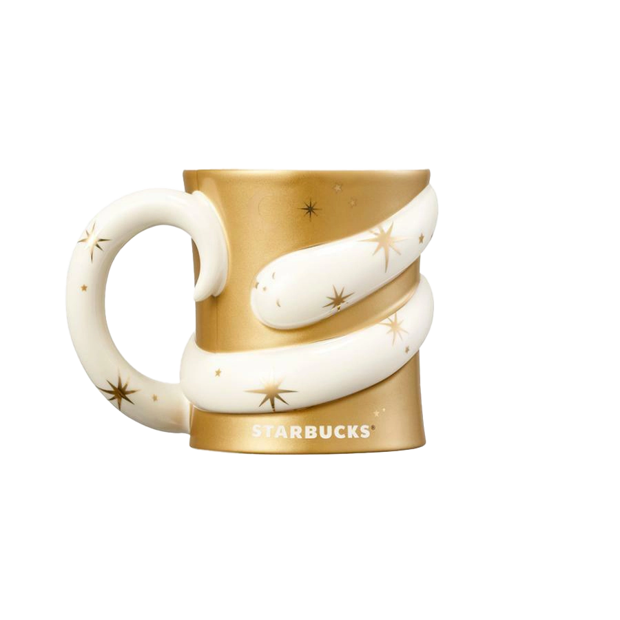 Starbucks Korea Dreaming Snake Gold Mug 355ml