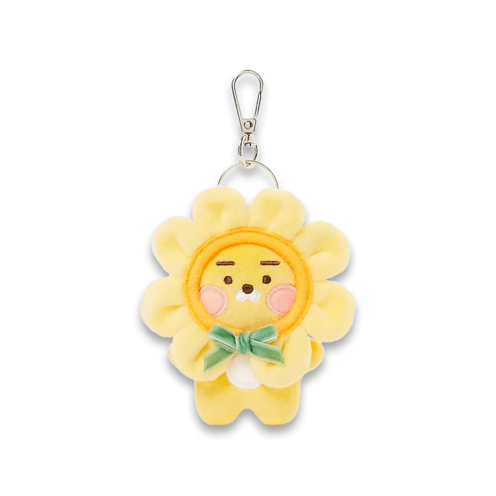 Kakao Friends Flower Blush Plush Doll Keyring