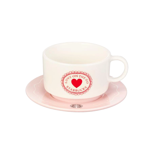 Starbucks Korea Sweetie Bunny Mug & Saucer 237ml (White)